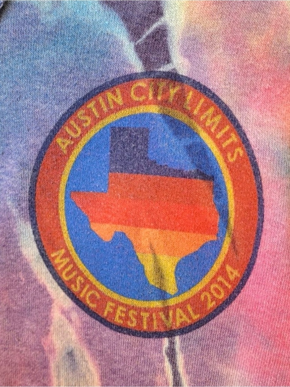 Aviator Nation ACL 2014 Austin City Limits Tie Dye Zip Hoodie Medium Rare - Picture 4 of 7